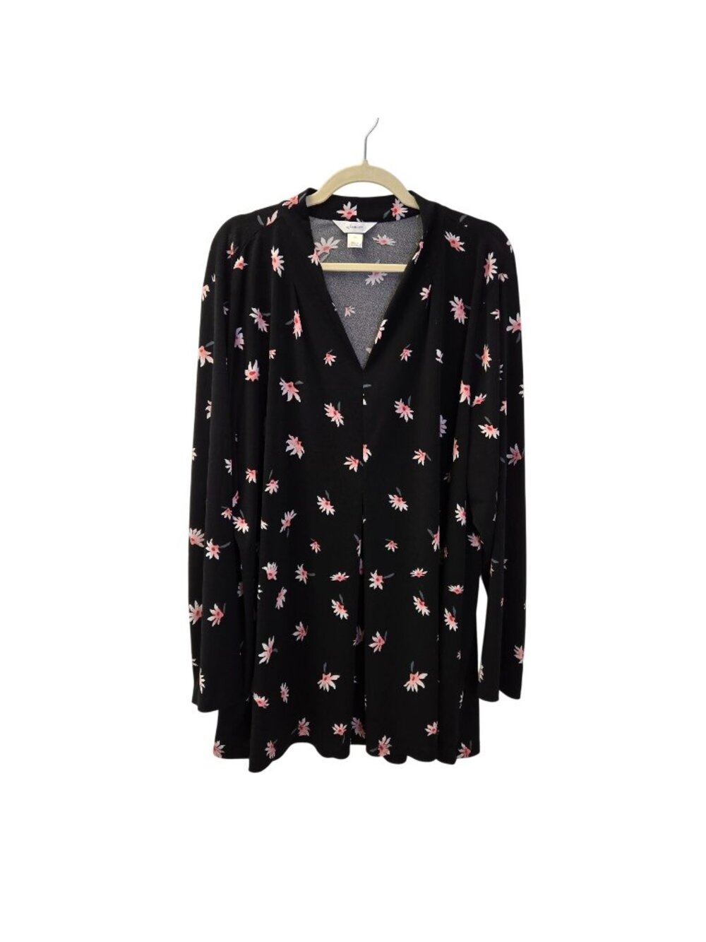 CJ Banks Floral Popover Boho Top Size 3XL